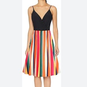 STYLEWORD V-Neck Spaghetti Strap Swing Sundress